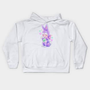 Vintage Bunny Friend Kids Hoodie